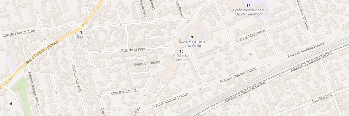 Plan du 195 Rue des Voies du Bois à Colombes