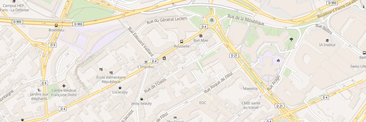 Plan du 23 Rue de l’Oasis à Puteaux