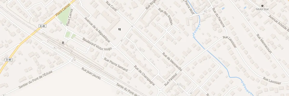 Plan du 74 Rue de Menneville à Chambly