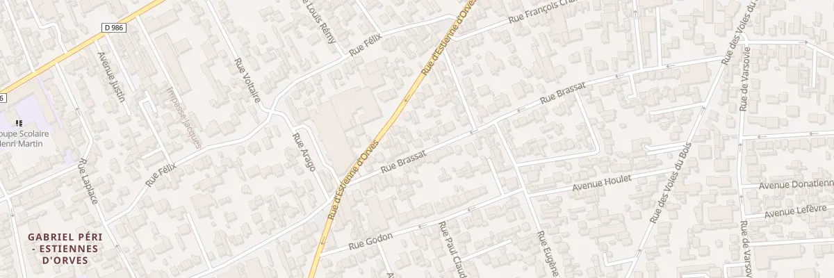 Plan du 90 Rue Brassat à Colombes