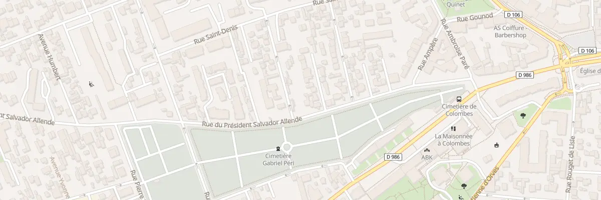 Plan du 48B Rue du Pdt Salvador Allende à Colombes