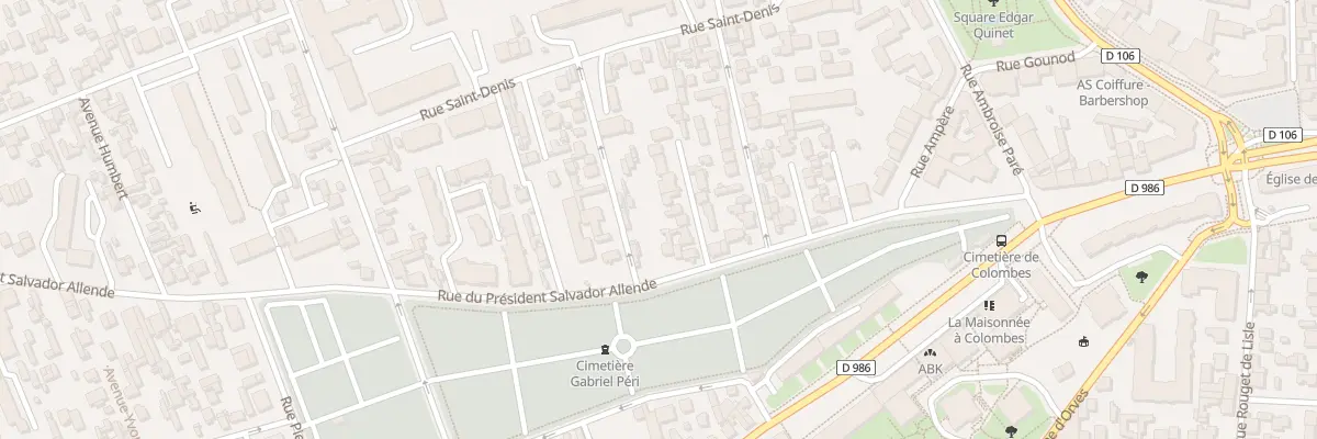 Plan du 44B Rue du Pdt Salvador Allende à Colombes