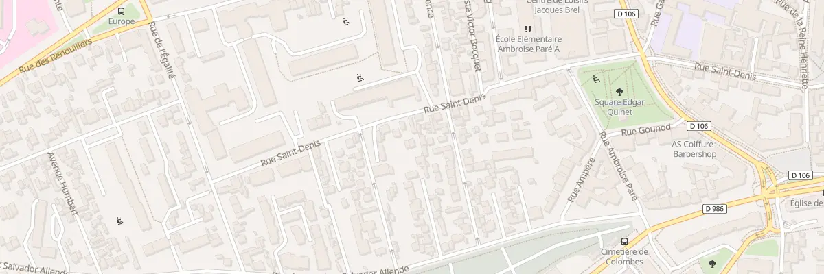 Plan du 227 Rue Saint-Denis à Colombes