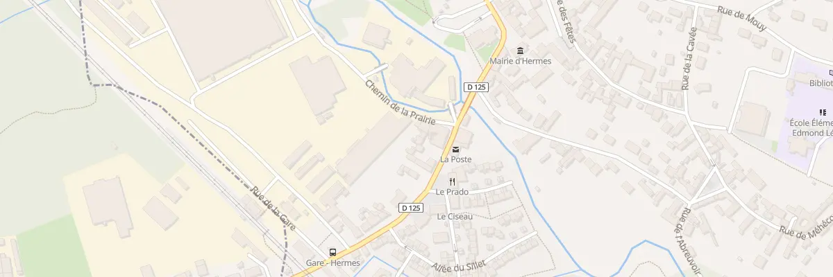 Plan du 36 Rue du 11 Novembre à Hermes
