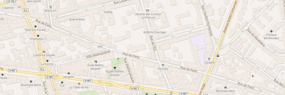 Plan du 58 Rue de Paris à Boulogne-Billancourt