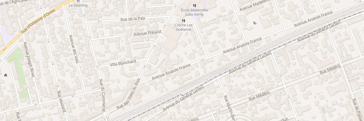 Plan du 70 Av Anatole France à Colombes