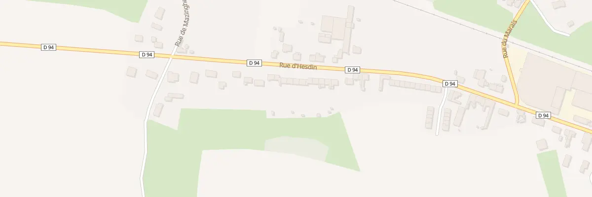 Plan du 874 Rue d’Hesdin à Anvin
