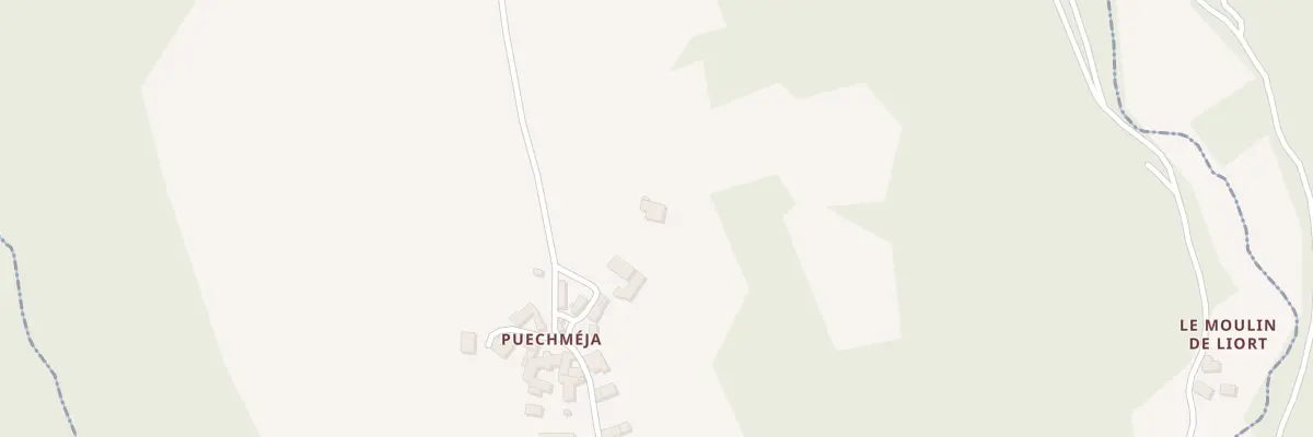 Plan du 5700 Puechmeja à Rieupeyroux