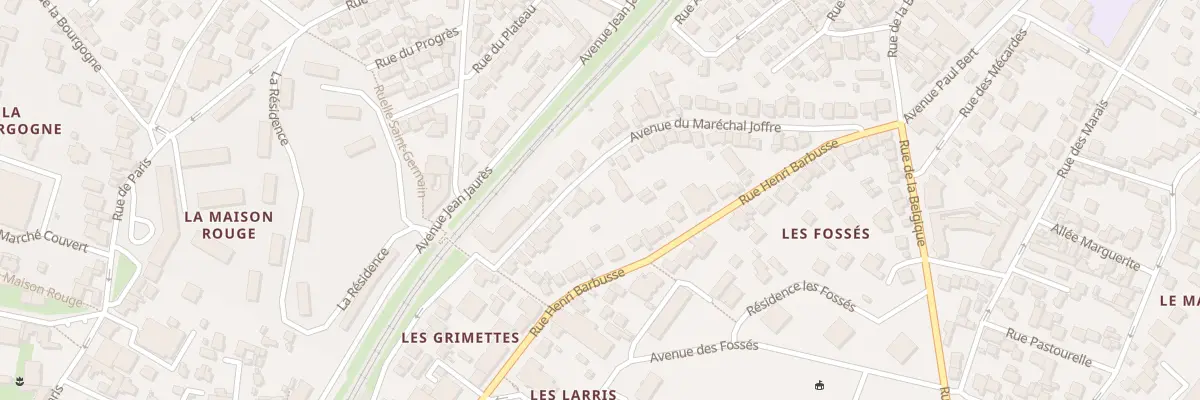 Plan du 20 Av du Maréchal Joffre à Meudon