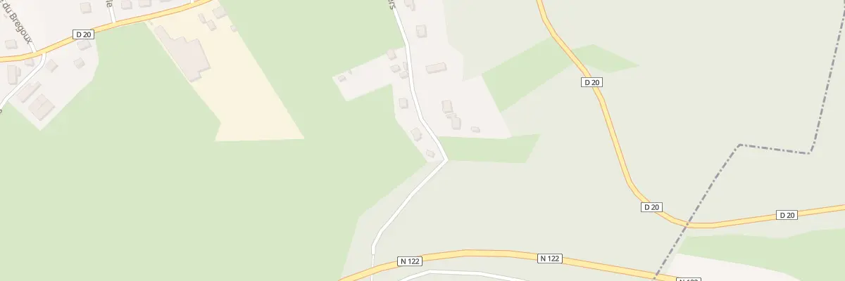 Plan du 8 Tra de Côte Rouge au Rouget-Pers