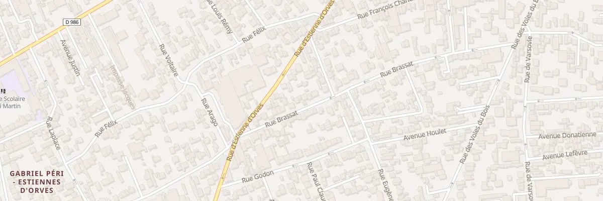 Plan du 86 Rue Brassat à Colombes