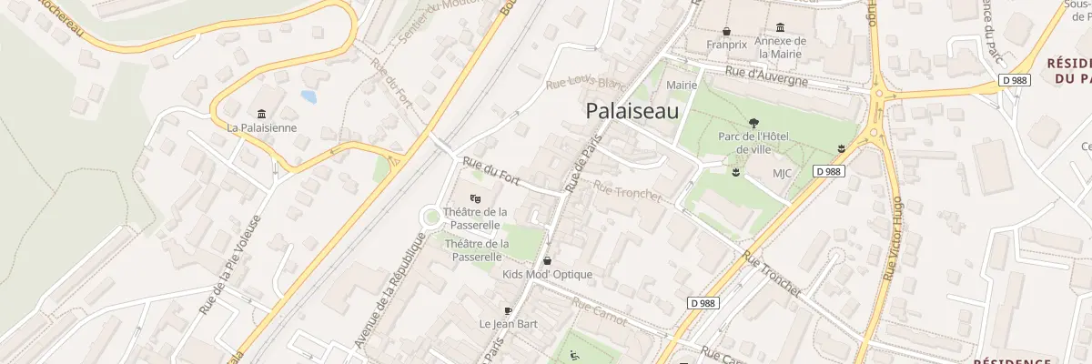 Plan du 124 Rue de Paris à Palaiseau
