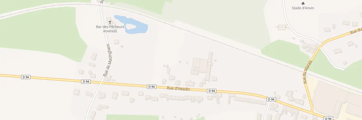 Plan du 881 Rue d’Hesdin à Anvin