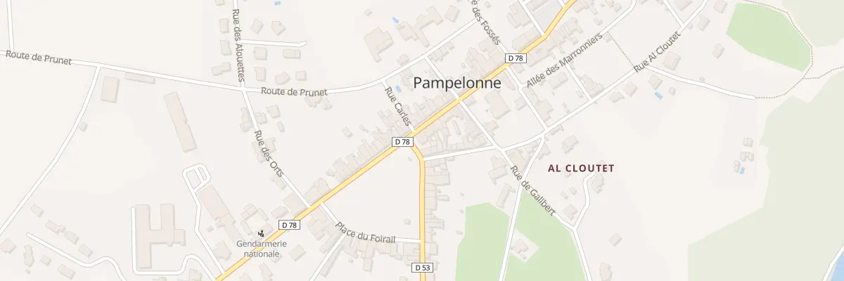 Plan du 17 Pl du Foirail à Pampelonne