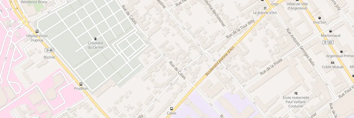 Plan du 60 Rue de Calais à Argenteuil