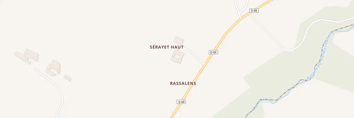 Plan du 5465 Serayet Haut à Arthès