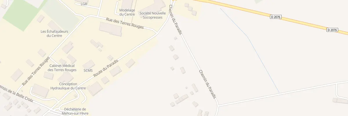 Plan du 11 Che du Paradis à Mehun-sur-Yèvre
