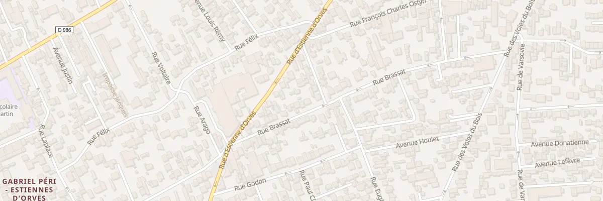 Plan du 82B Rue Brassat à Colombes