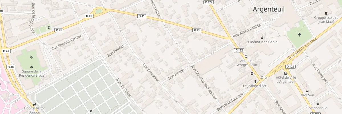 Plan du 23 Rue Maurice Rechsteiner à Argenteuil