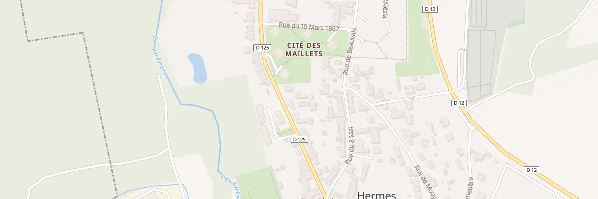 Plan du 16 Rue de Marguerie à Hermes