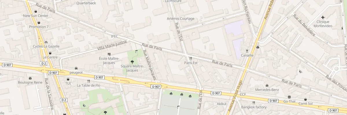 Plan du 45 Rue de Paris à Boulogne-Billancourt