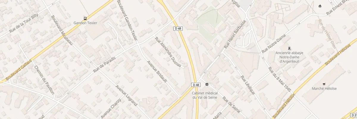 Plan du 10 Rue Alexandre Dumas à Argenteuil