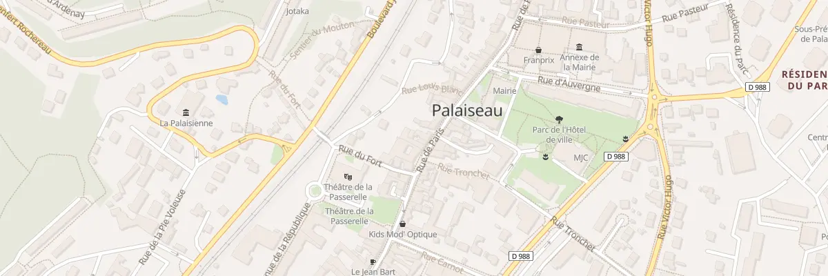 Plan du 114 Rue de Paris à Palaiseau