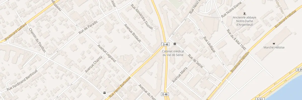 Plan du 2 Av Bridault à Argenteuil