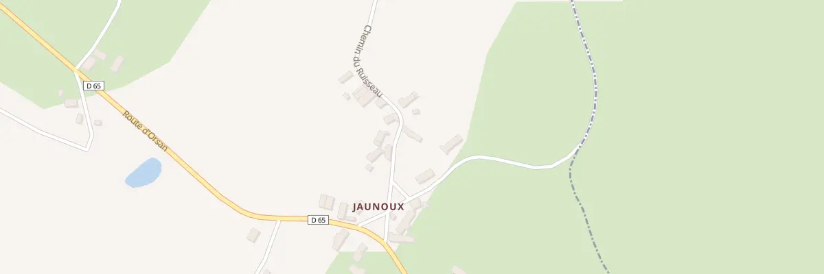 Plan du 96 Che du Ruisseau à Maisonnais