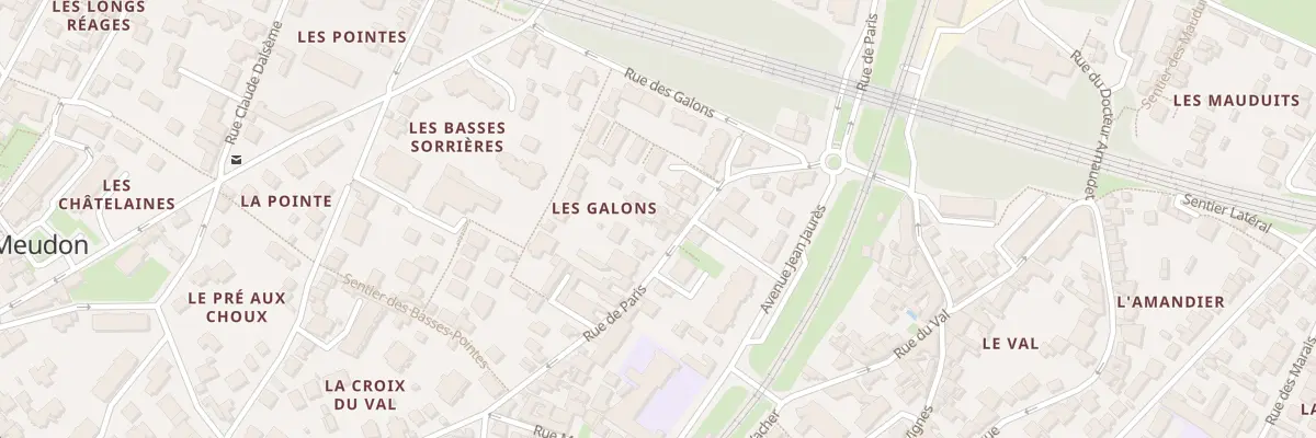 Plan du 36 Rue de Paris à Meudon