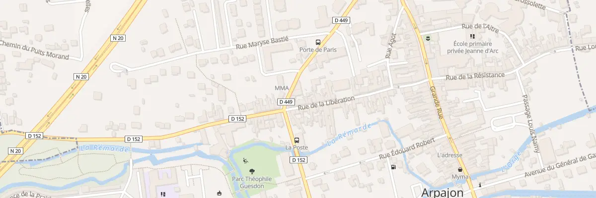 Plan du 38 Rue de la Libération à Arpajon