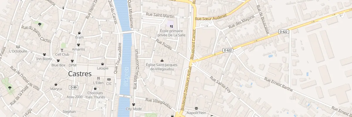 Plan du 38 Rue Fuziès à Castres