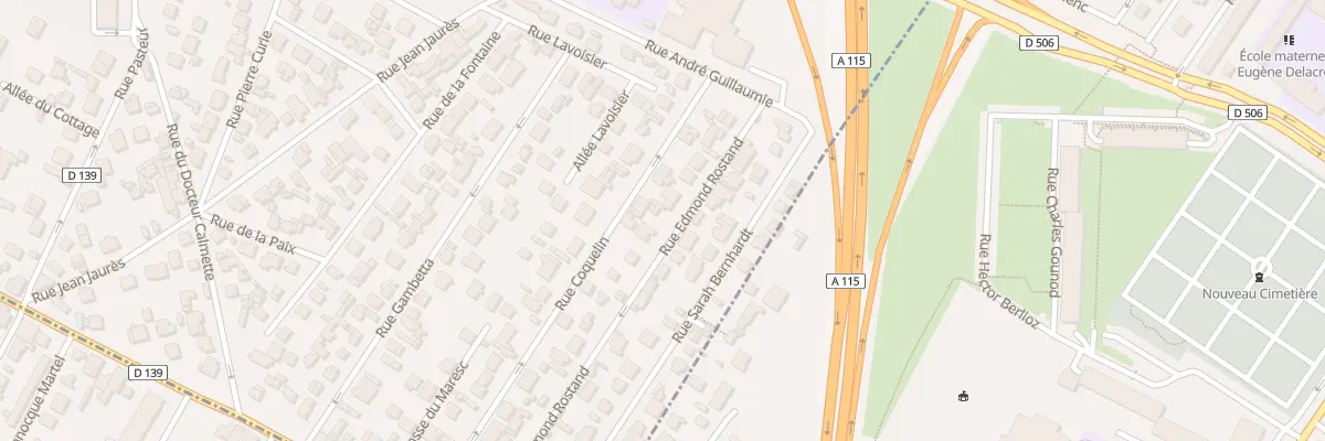 Plan du 27 Rue Edmond Rostand au Plessis-Bouchard