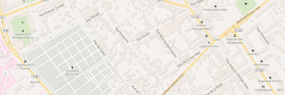 Plan du 21 Rue Hoche à Argenteuil