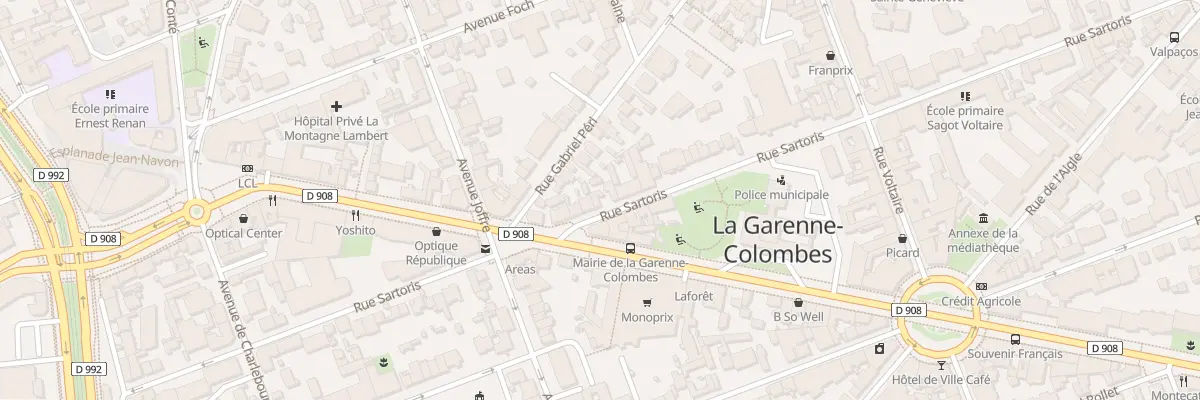 Plan du 72T Rue Sartoris à La Garenne-Colombes