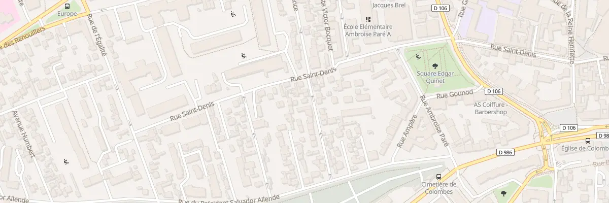 Plan du 27 Rue des Avants à Colombes
