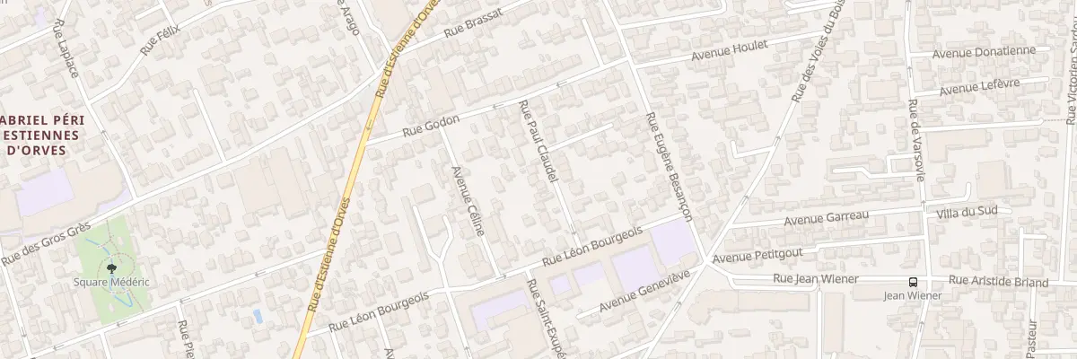 Plan du 13 Rue Paul Claudel à Colombes