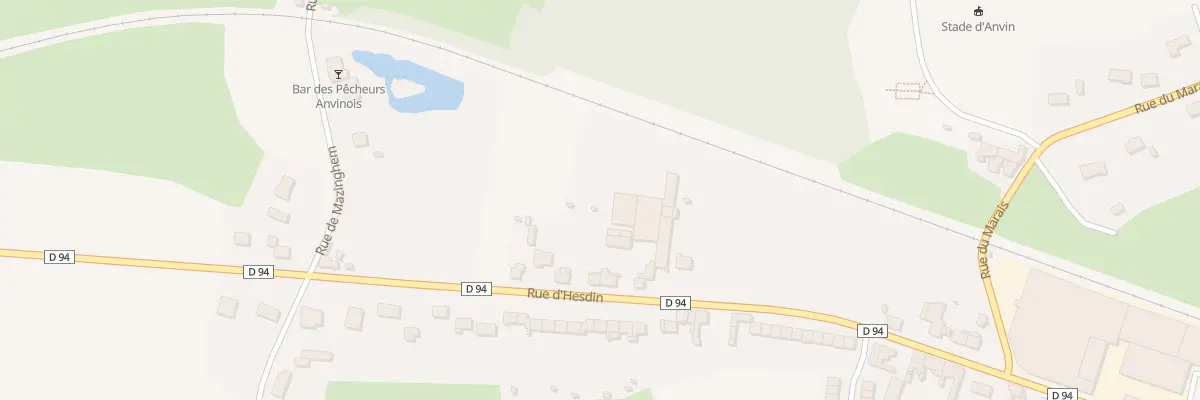 Plan du 851 Rue d’Hesdin à Anvin