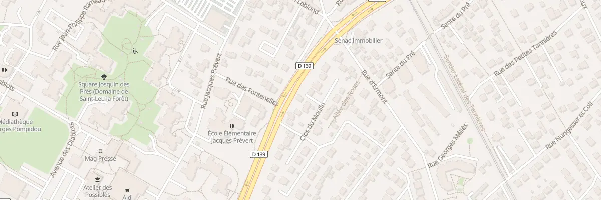 Plan du 6B Rue du Clos du Moulin à Saint-Leu-la-Forêt