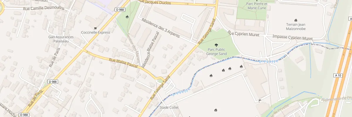 Plan du 22 Rue George Sand à Palaiseau