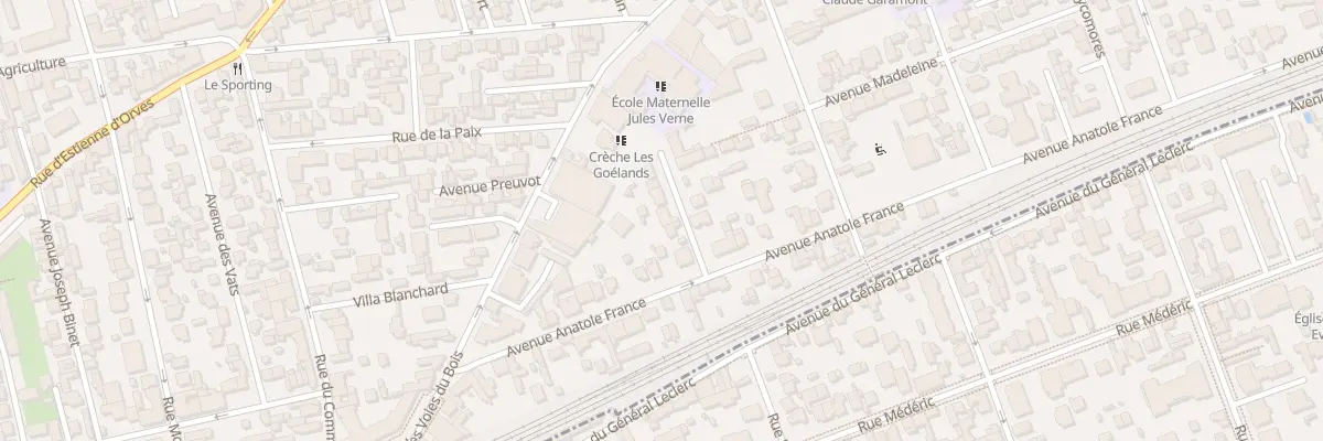 Plan du 5 Av des Pavillons à Colombes