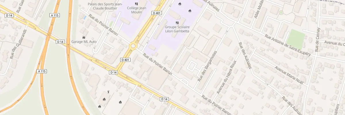 Plan du 70 Rue du Poirier Baron à Sannois