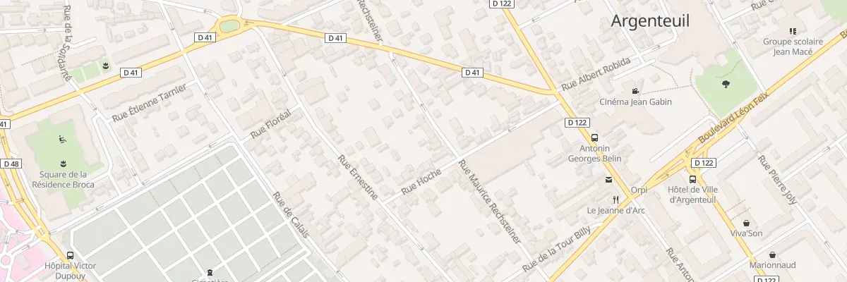 Plan du 21 Rue Maurice Rechsteiner à Argenteuil