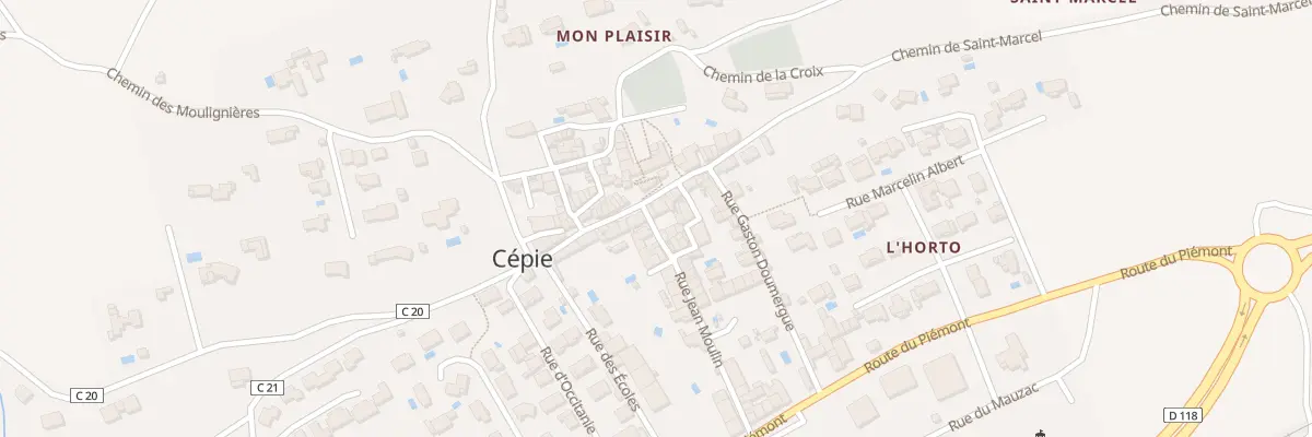 Plan du 2 Rue Michel Colucci à Cépie
