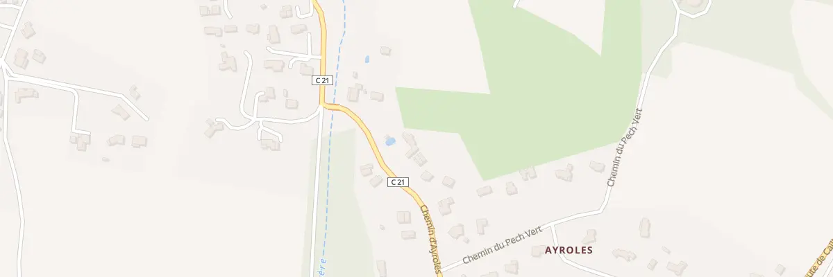 Plan du 93A Pech Vert à Alairac