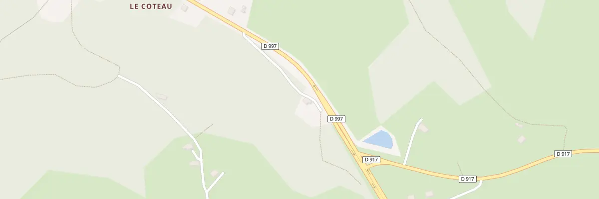 Plan du 1 Le Coteau à Saint-Silvain-Bas-le-Roc