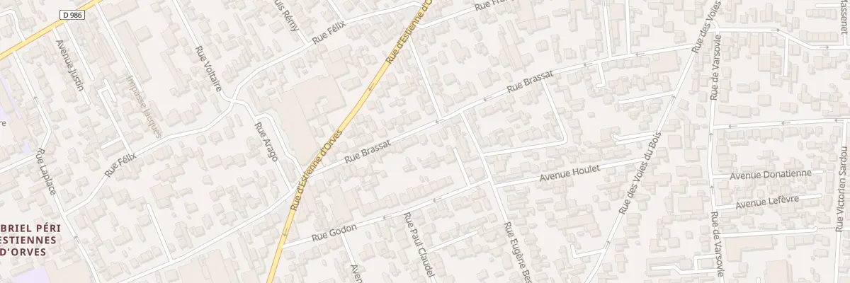 Plan du 61 Rue Brassat à Colombes