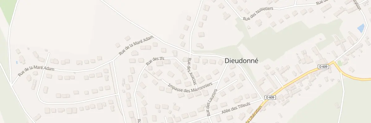 Plan du 5 Rue des Acacias à Dieudonné
