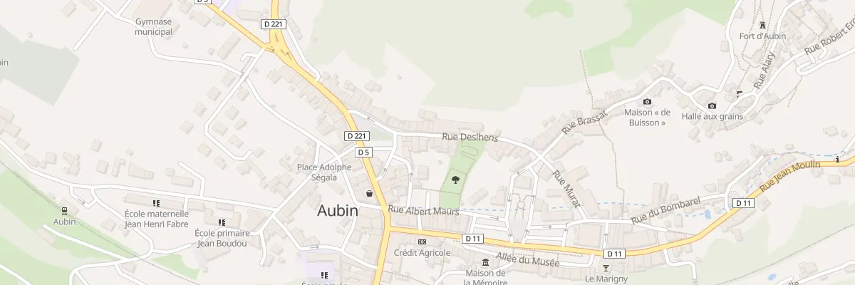 Plan du 8 Rue Delshens à Aubin