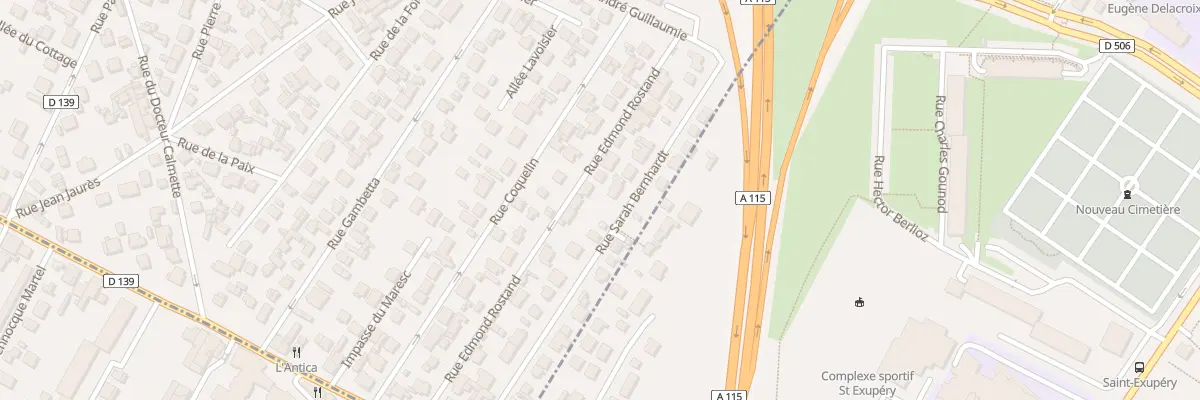 Plan du 23 Rue Sarah Bernhardt au Plessis-Bouchard